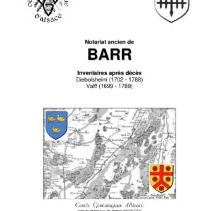 Notariat de Barr : Inv. de Diebolsheim, Valff