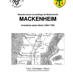 Notariat de Muttersholtz : Inventaires de Mackenheim 1684-1790