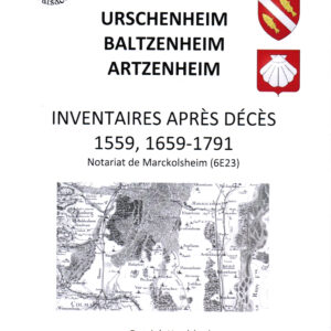 Urschenheim, Baltzenheim, Artzenheim, notariat 1559, 1659-1791